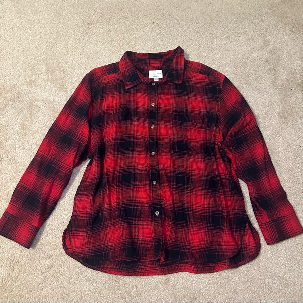 Women’s American Eagle ‘Boyfriend Fit’ Flannel